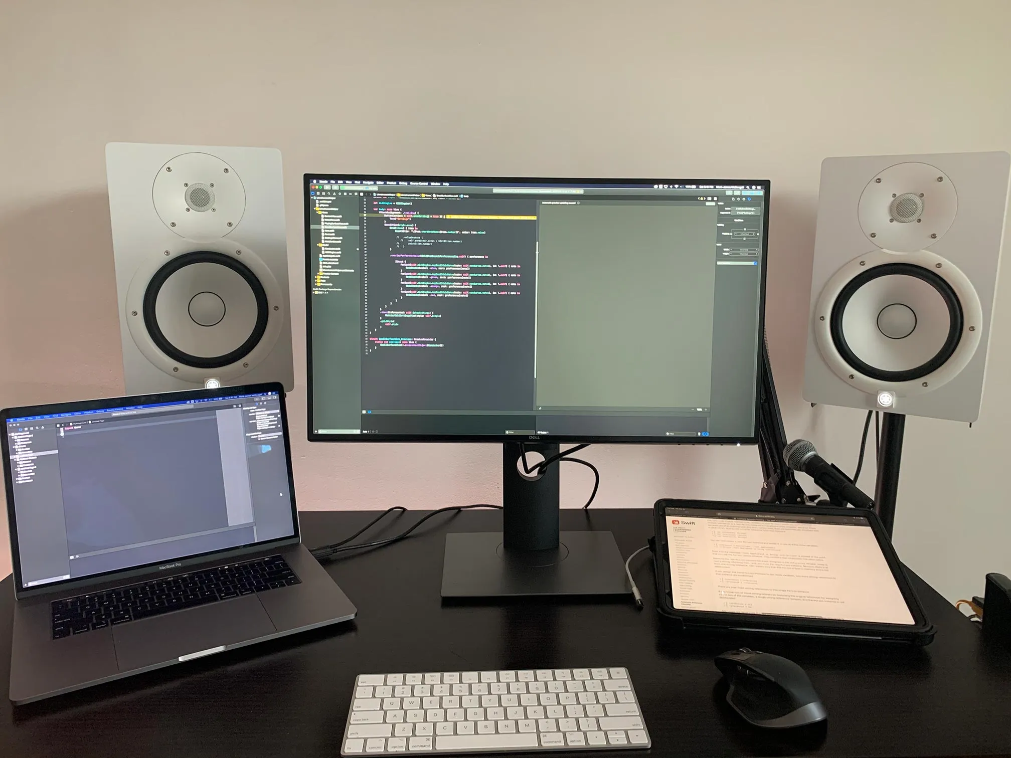 Photo of my computer desk setup